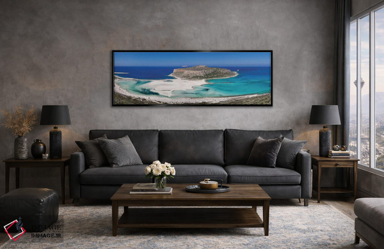 تابلو دکوراتیو Balos Lagoon, Kissamos, Chania, Crete, Greece" - "کوه پ… اثر پانورامیک ایمجز - D5B