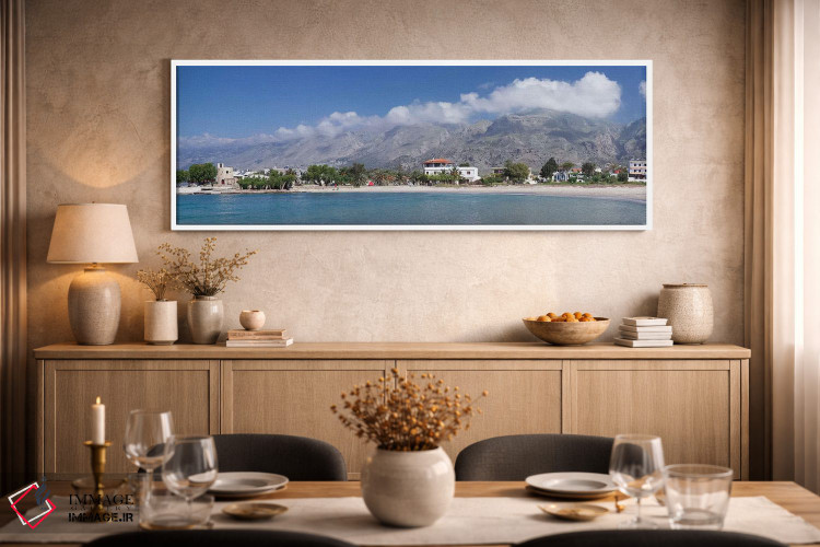 تابلو دکوراتیو Frangokastello, Chania, Crete, Greece" - "ملک ساحلی، فر… اثر پانورامیک ایمجز - D2W