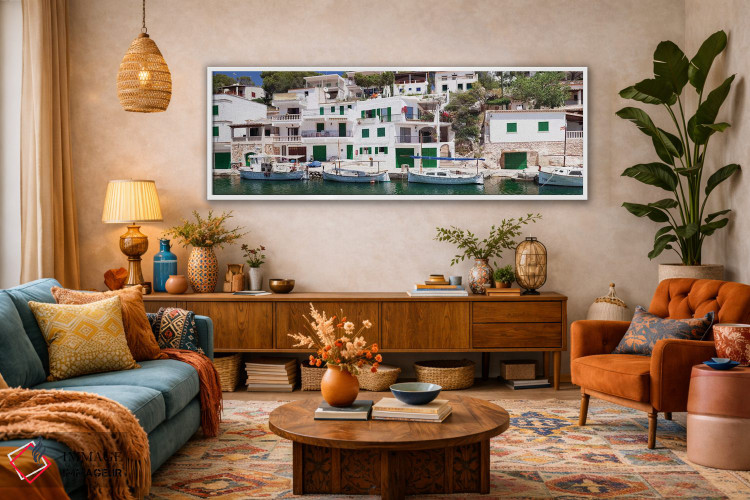تابلو دکوراتیو Cala Figuera, Santanyi, Majorca, Balearic Islands, Spai… اثر پانورامیک ایمجز - D1W