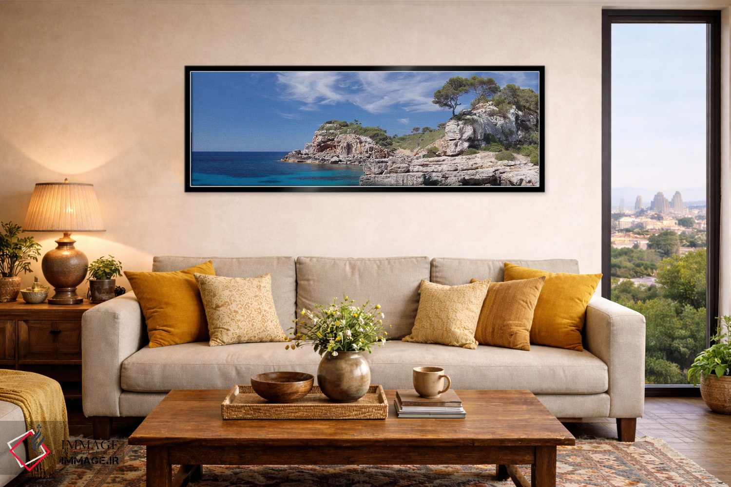 تابلو دکوراتیو Santanyi, Majorca, Balearic Islands, Spain" - "خلیج کال… اثر پانورامیک ایمجز - D5B