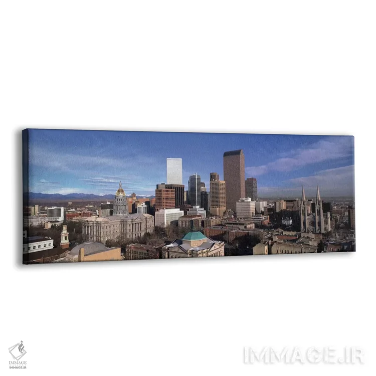 تابلو دکوراتیو Denver, Denver County, Colorado, USA" - "آسمان نمای مرک… اثر پانورامیک ایمجز - نمای پرسپکتیو محصول
