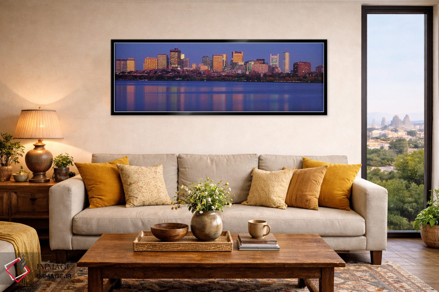 تابلو دکوراتیو Boston, Suffolk County, Massachusetts, USA" - "آسمان نم… اثر پانورامیک ایمجز - D6B