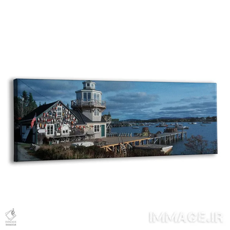 تابلو دکوراتیو Bass Harbor, Hancock County, Maine, USA" - "اسکله خانوا… اثر پانورامیک ایمجز - نمای پرسپکتیو محصول