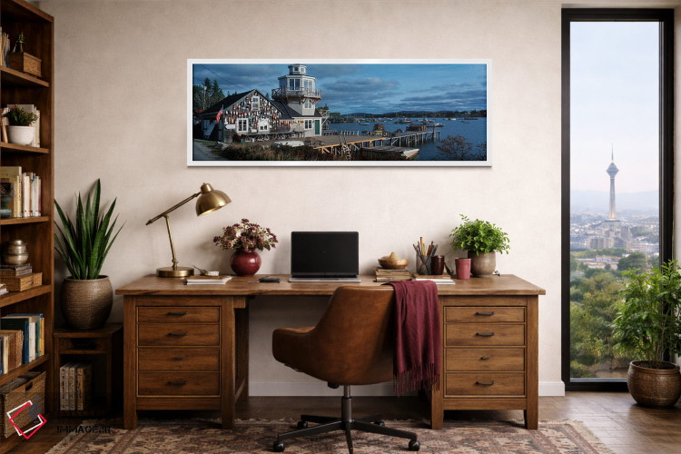 تابلو دکوراتیو Bass Harbor, Hancock County, Maine, USA" - "اسکله خانوا… اثر پانورامیک ایمجز - D1W