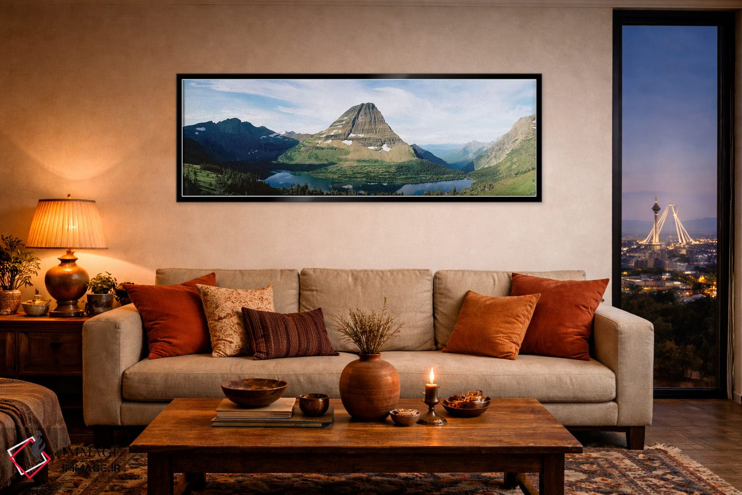 تابلو دکوراتیو Lewis Range, Rocky Mountains, Glacier National Park, Fl… اثر پانورامیک ایمجز - D5B