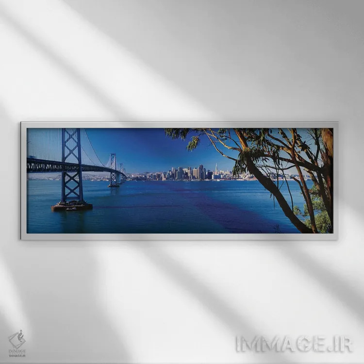 تابلو دکوراتیو San Francisco, California" - "آسمان نمای مرکز شهر II، س… اثر پانورامیک ایمجز - نمای قابدار سفید