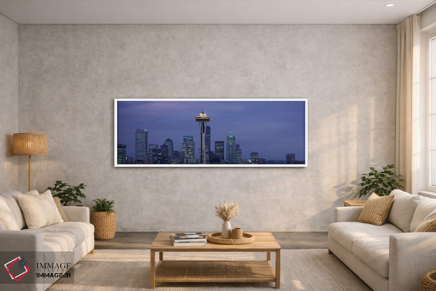 تابلو دکوراتیو Seattle, King County, Washington, USA" - "آسمان نمای مر… اثر پانورامیک ایمجز - D3W