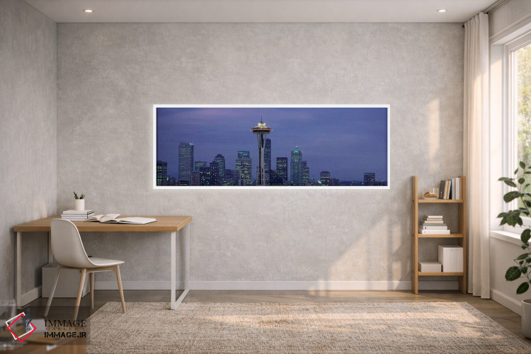 تابلو دکوراتیو Seattle, King County, Washington, USA" - "آسمان نمای مر… اثر پانورامیک ایمجز - D1W