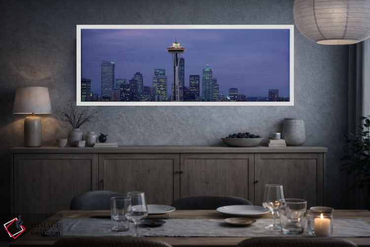 تابلو دکوراتیو Seattle, King County, Washington, USA" - "آسمان نمای مر… اثر پانورامیک ایمجز - D4W