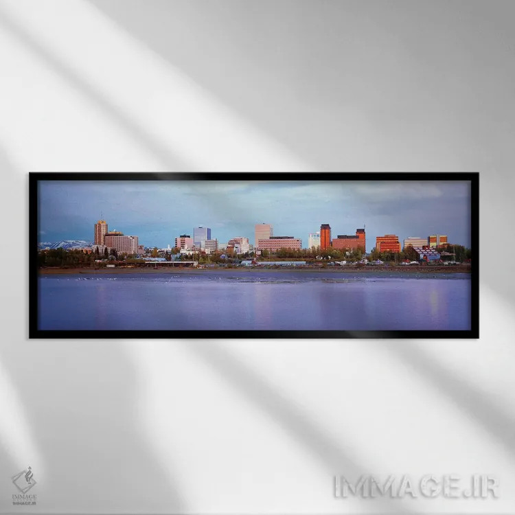 تابلو دکوراتیو Anchorage, South Central Region, Alaska, USA" - "آسمان… اثر پانورامیک ایمجز - نمای قابدار مشکی