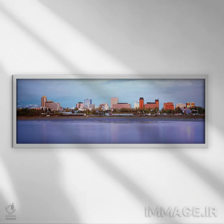 تابلو دکوراتیو Anchorage, South Central Region, Alaska, USA" - "آسمان… اثر پانورامیک ایمجز - نمای قابدار سفید