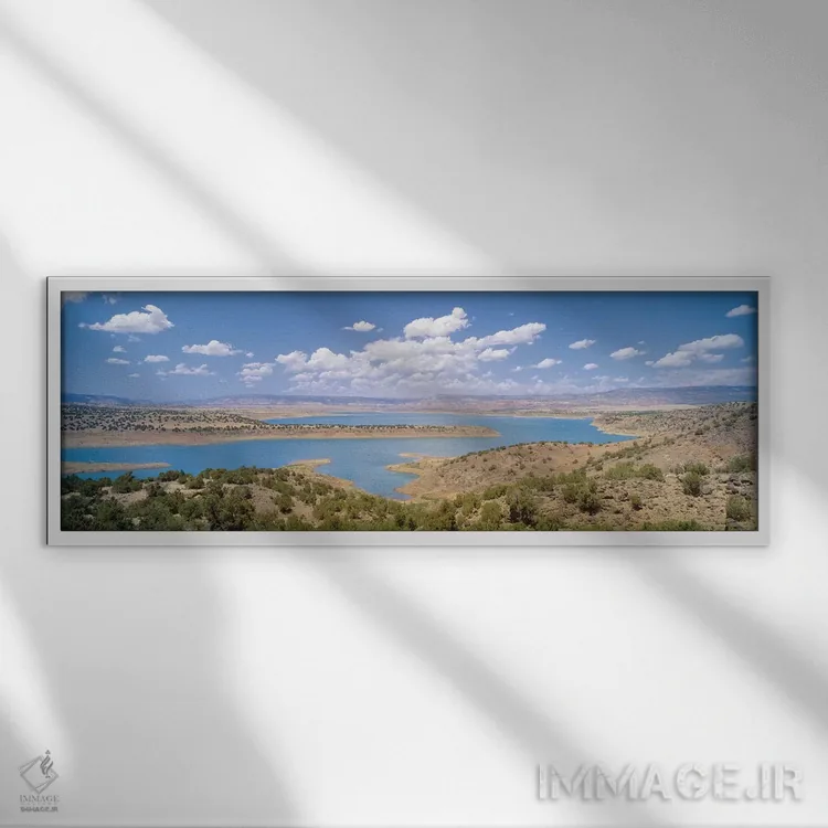تابلو دکوراتیو Rio Arriba County, New Mexico, USA" - "مخزن دریاچه ابیک… اثر پانورامیک ایمجز - نمای قابدار سفید