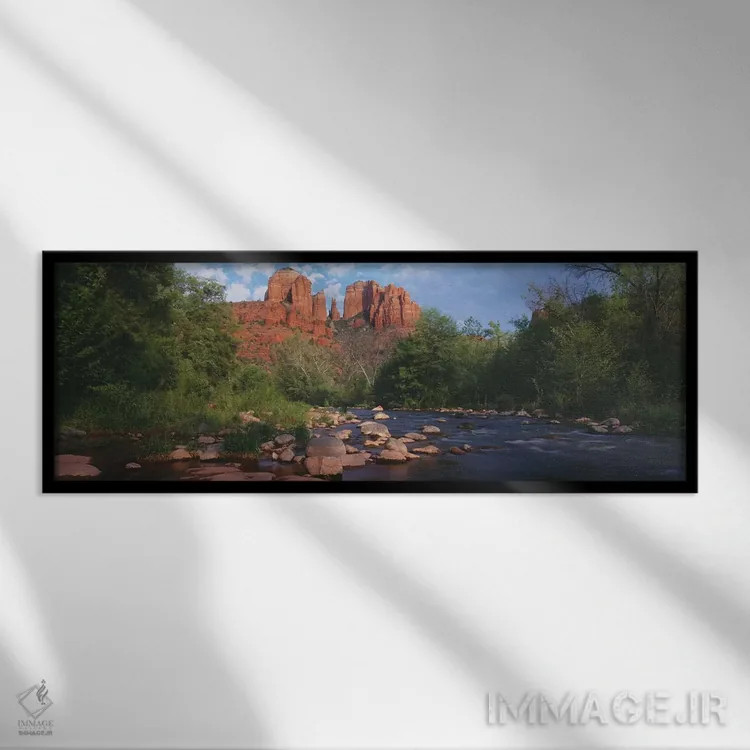 تابلو دکوراتیو Coconino National Forest, Sedona, Yavapai County, Arizo… اثر پانورامیک ایمجز - نمای قابدار مشکی