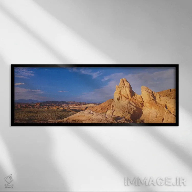 تابلو دکوراتیو Valley Of Fire State Park, Clark County, Nevada, USA"… اثر پانورامیک ایمجز - نمای قابدار مشکی