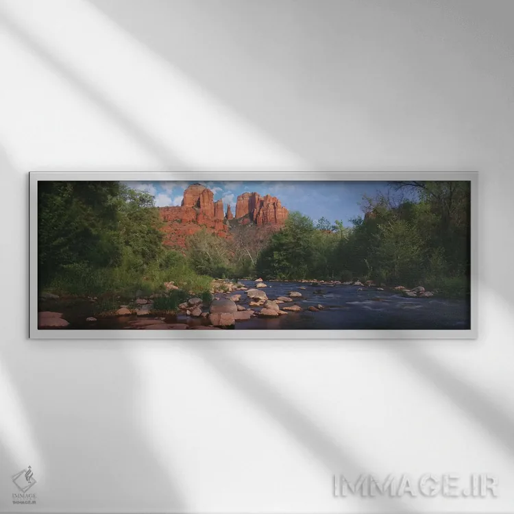 تابلو دکوراتیو Coconino National Forest, Sedona, Yavapai County, Arizo… اثر پانورامیک ایمجز - نمای قابدار سفید