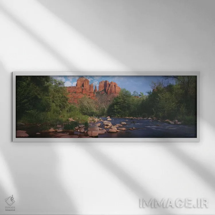 تابلو دکوراتیو Coconino National Forest, Sedona, Yavapai County, Arizo… اثر پانورامیک ایمجز - نمای قابدار سفید