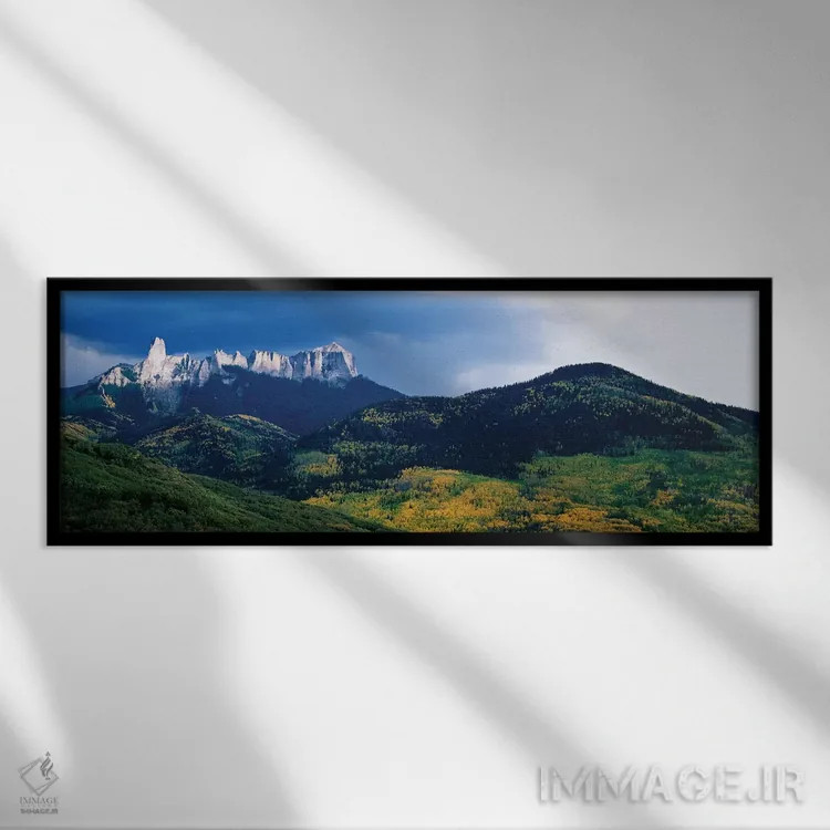 تابلو دکوراتیو Cimarron Range, San Juan Mountains, Ouray County, Color… اثر پانورامیک ایمجز - نمای قابدار مشکی