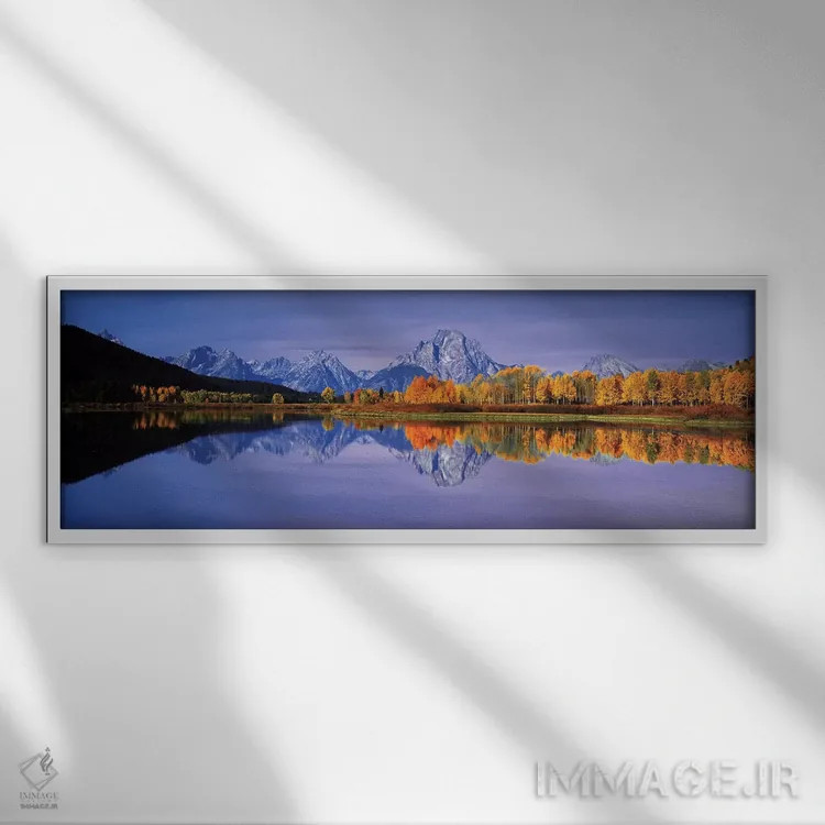 تابلو دکوراتیو Rocky Mountains, Grand Teton National Park, Teton Count… اثر پانورامیک ایمجز - نمای قابدار سفید