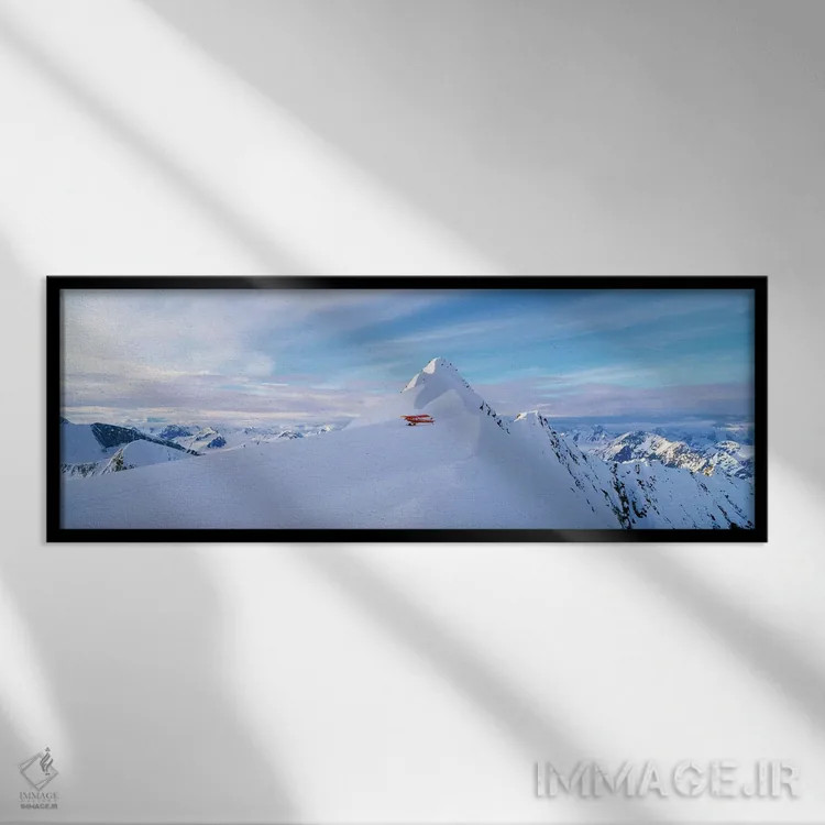 تابلو دکوراتیو Wrangell-St. Elias National Park, Alaska, USA" - "هواپی… اثر پانورامیک ایمجز - نمای قابدار مشکی