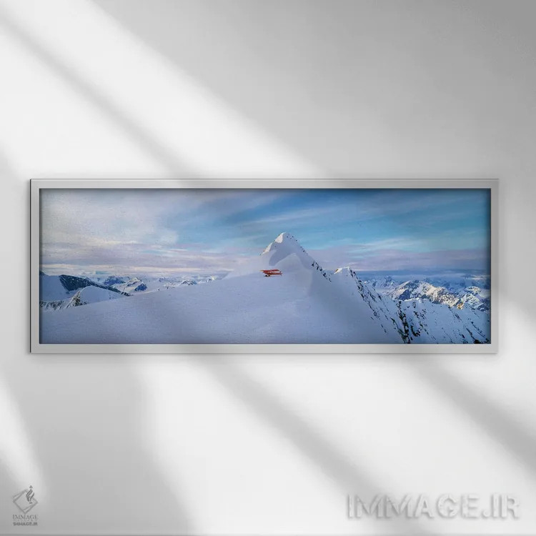 تابلو دکوراتیو Wrangell-St. Elias National Park, Alaska, USA" - "هواپی… اثر پانورامیک ایمجز - نمای قابدار سفید