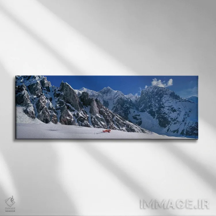 تابلو دکوراتیو Wrangell-St. Elias National Park, Alaska, USA" - "هواپی… اثر پانورامیک ایمجز - نمای روبهرو روی دیوار
