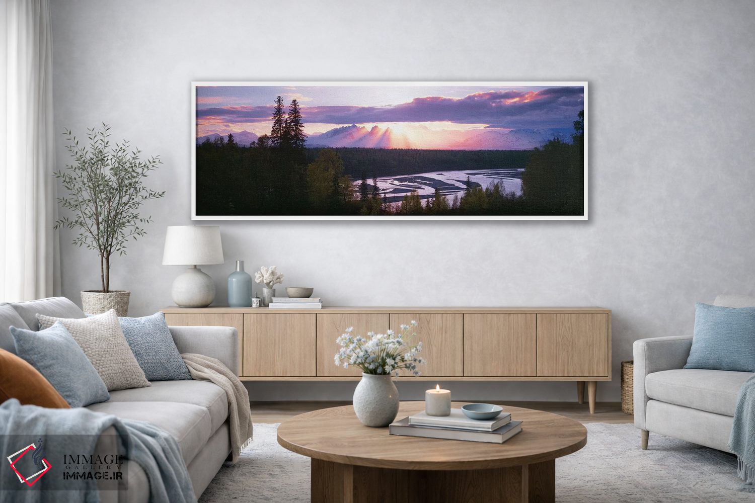 تابلو دکوراتیو Denali , Alaska Range, Denali National Park and Preserv… اثر پانورامیک ایمجز - D3W