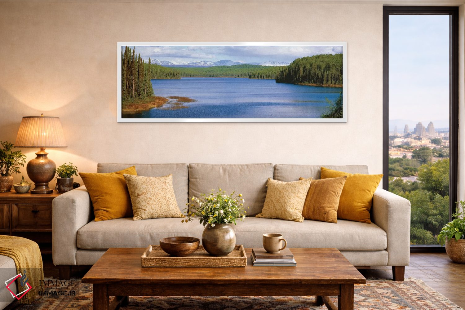 تابلو دکوراتیو "دریاچه تالکیتنا، شهرستان ماتانوسکا-سوسیتنا، آلاسکا، ای… اثر پانورامیک ایمجز - D4W