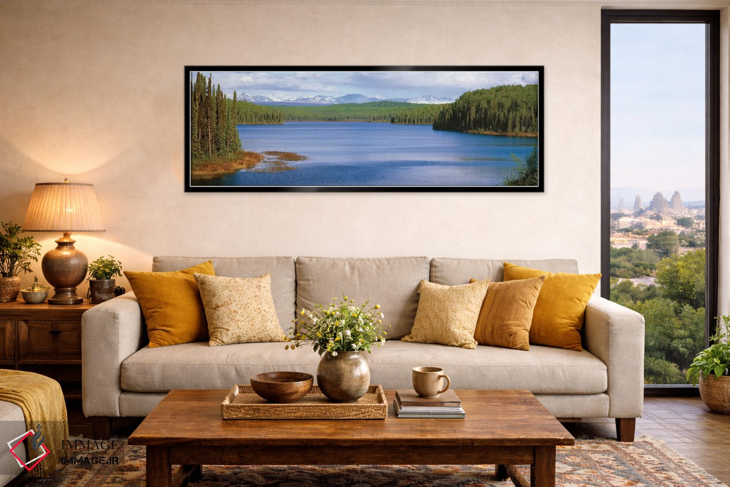 تابلو دکوراتیو "دریاچه تالکیتنا، شهرستان ماتانوسکا-سوسیتنا، آلاسکا، ای… اثر پانورامیک ایمجز - D6B