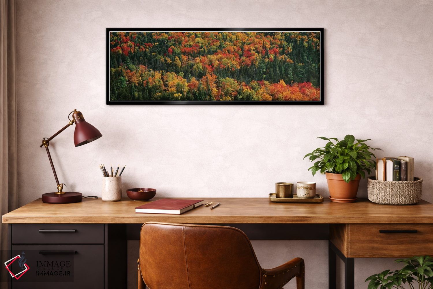 تابلو دکوراتیو "منظره پاییزی دوم، پارک ایالتی مناطق وحشی کوه های خوک… اثر پانورامیک ایمجز - D2B