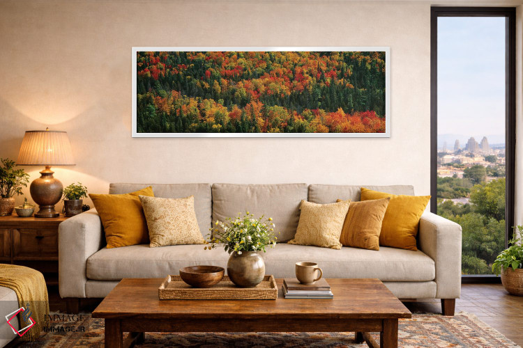 تابلو دکوراتیو "منظره پاییزی دوم، پارک ایالتی مناطق وحشی کوه های خوک… اثر پانورامیک ایمجز - D3W