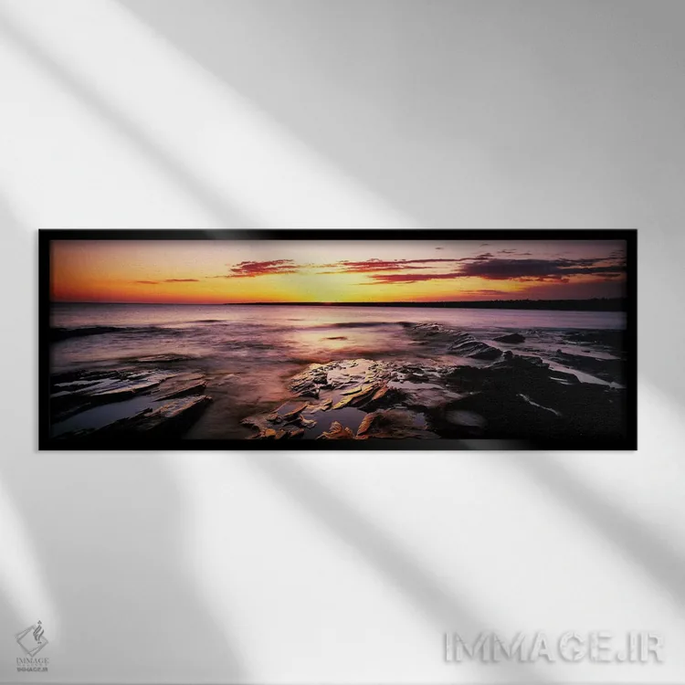 تابلو دکوراتیو "منظره آبی، پارک ایالتی مناطق وحشی کوه های خوک، شبه جزی… اثر پانورامیک ایمجز - نمای قابدار مشکی