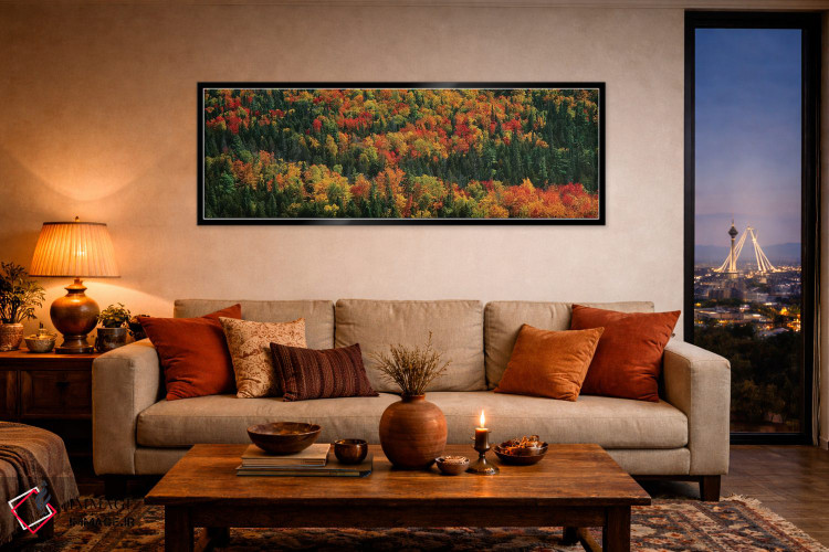 تابلو دکوراتیو "منظره پاییزی دوم، پارک ایالتی مناطق وحشی کوه های خوک… اثر پانورامیک ایمجز - D6B