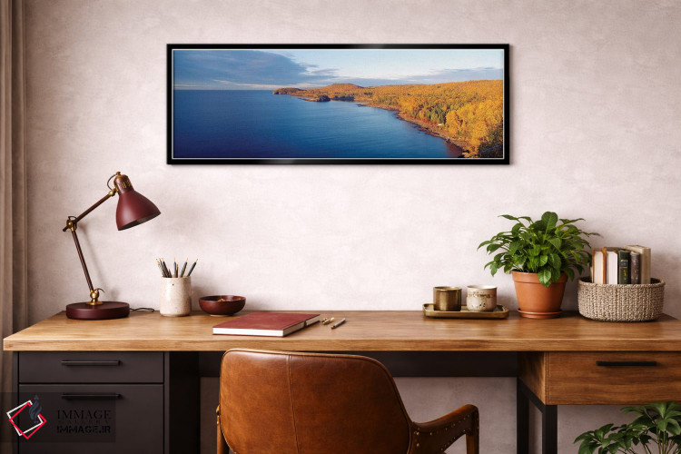 تابلو دکوراتیو "پارک ایالتی فانوس دریایی اسپلید راک، ساحل شمالی دریاچه… اثر پانورامیک ایمجز - D5B