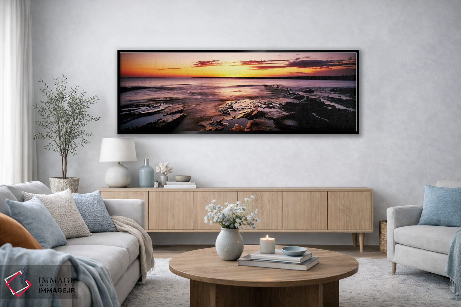 تابلو دکوراتیو "منظره آبی، پارک ایالتی مناطق وحشی کوه های خوک، شبه جزی… اثر پانورامیک ایمجز - D3B