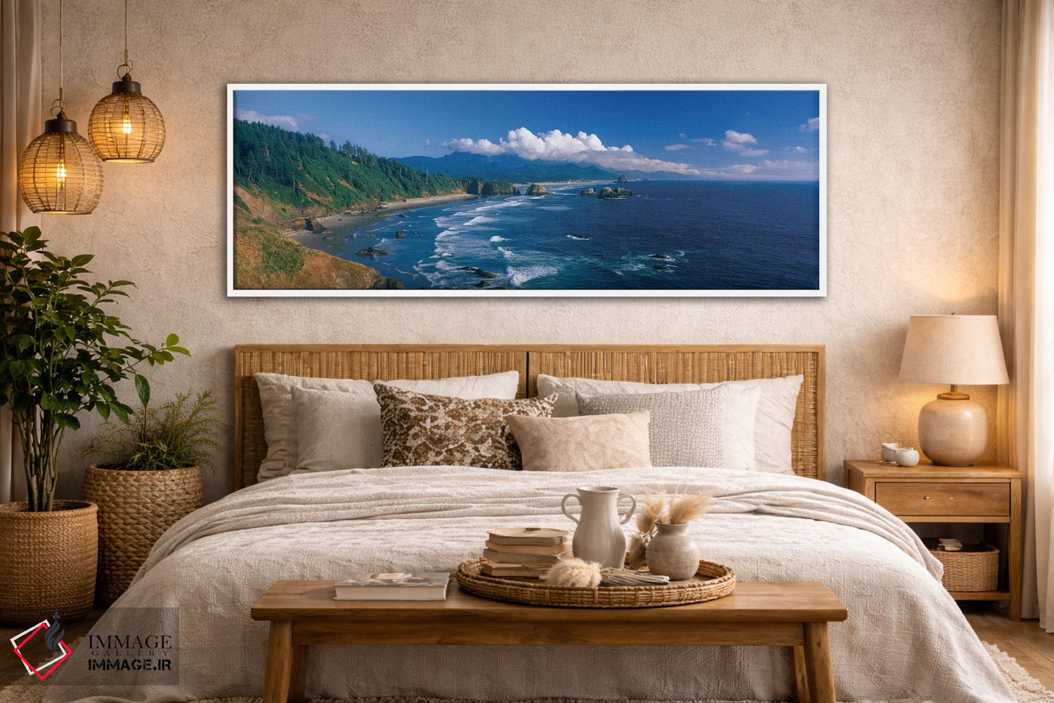 تابلو دکوراتیو "منظره ساحلی، ساحل کانون، شهرستان کلاتسوپ، اورگن، ایالا… اثر پانورامیک ایمجز - D5W