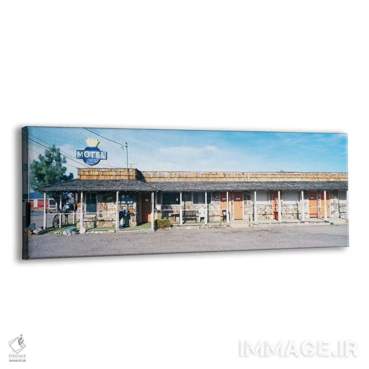 تابلو دکوراتیو "موتل قدیمی، تونوبا، شهرستان نی، نوادا، ایالات متحده آم… اثر پانورامیک ایمجز - نمای پرسپکتیو محصول