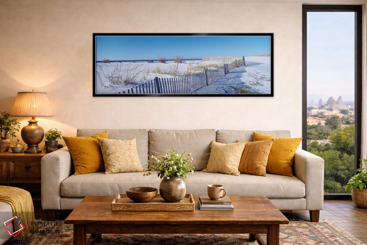 تابلو دکوراتیو "منظره ساحلی، جزیره سانتا روزا، فلوریدا، ایالات متحده آ… اثر پانورامیک ایمجز - D6B