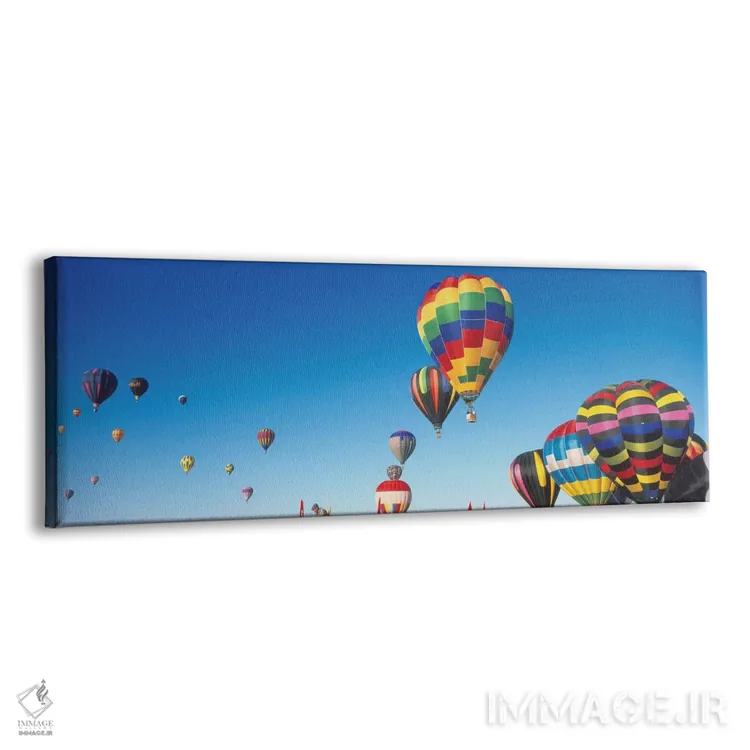 تابلو دکوراتیو "صعود دسته جمعی، بیست و پنجمین جشنواره بالن بین المللی… اثر پانورامیک ایمجز - نمای پرسپکتیو محصول