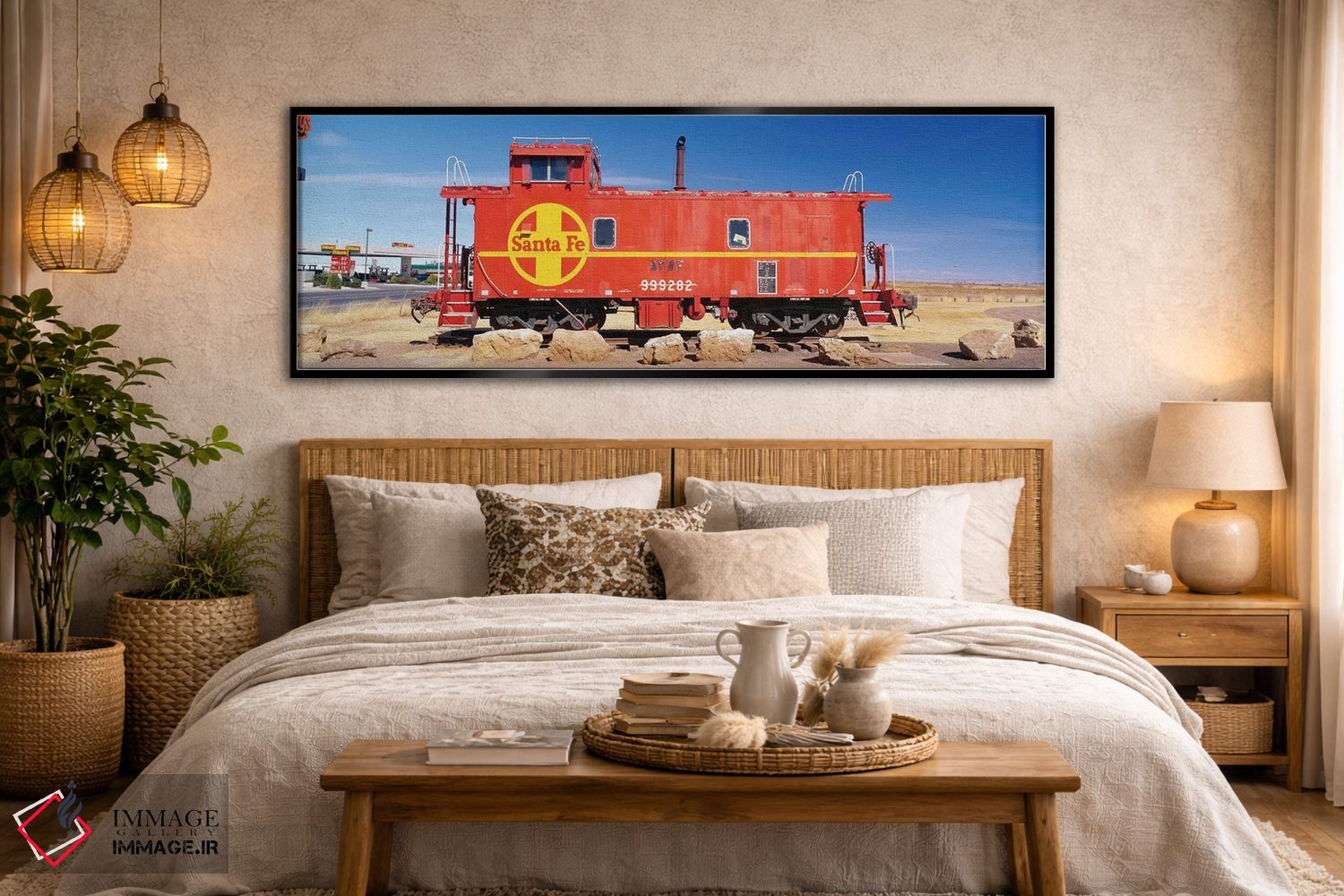 تابلو دکوراتیو "کابوس قرمز راه آهن آچیسون-توپکا-سانتا فه ، نمایشگاه مر… اثر پانورامیک ایمجز - D5B