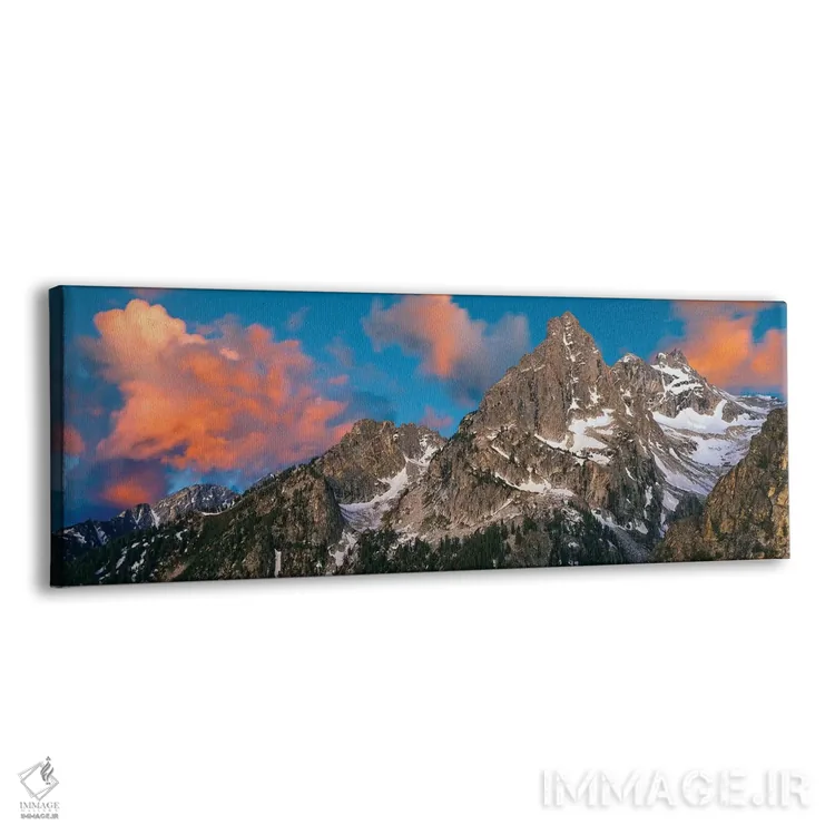 تابلو دکوراتیو "رشته کوه تیتون دوم، رشته کوه راکی، پارک ملی گرند تیتون… اثر پانورامیک ایمجز - نمای پرسپکتیو محصول