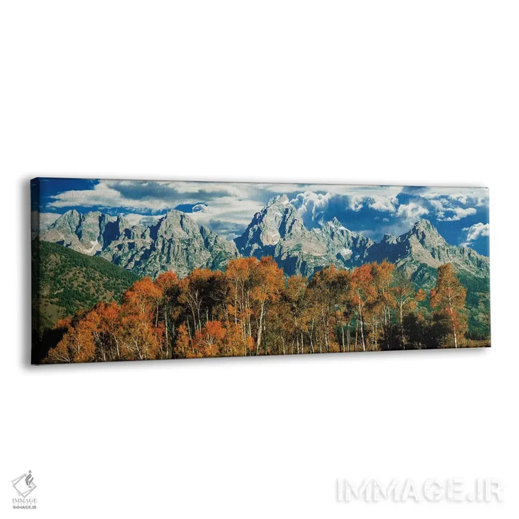 تابلو دکوراتیو "منظره پاییزی، رشته کوه تیتون، رشته کوه راکی، پارک ملی… اثر پانورامیک ایمجز - نمای پرسپکتیو محصول