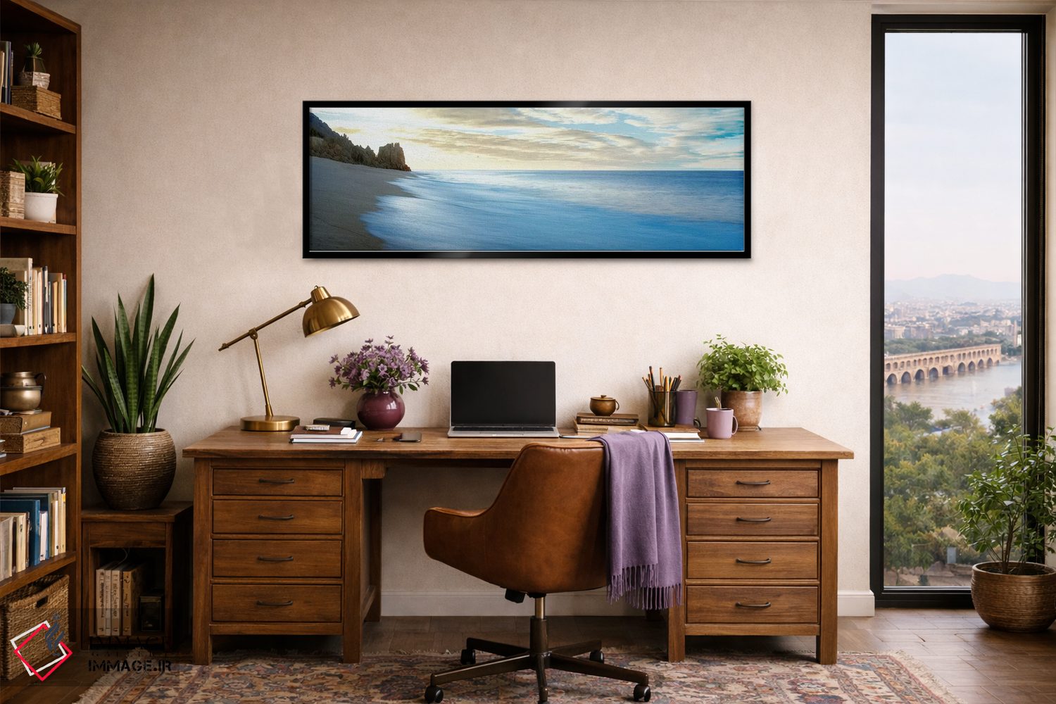 تابلو دکوراتیو "منظره دریا در غروب، کابو سن لوکاس، باخا کالیفرنیا سور… اثر پانورامیک ایمجز - D2B