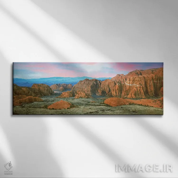 تابلو دکوراتیو "پارک ایالتی دره برفی اول، شهرستان واشنگتن، یوتا، ایالا… اثر پانورامیک ایمجز - نمای روبهرو روی دیوار