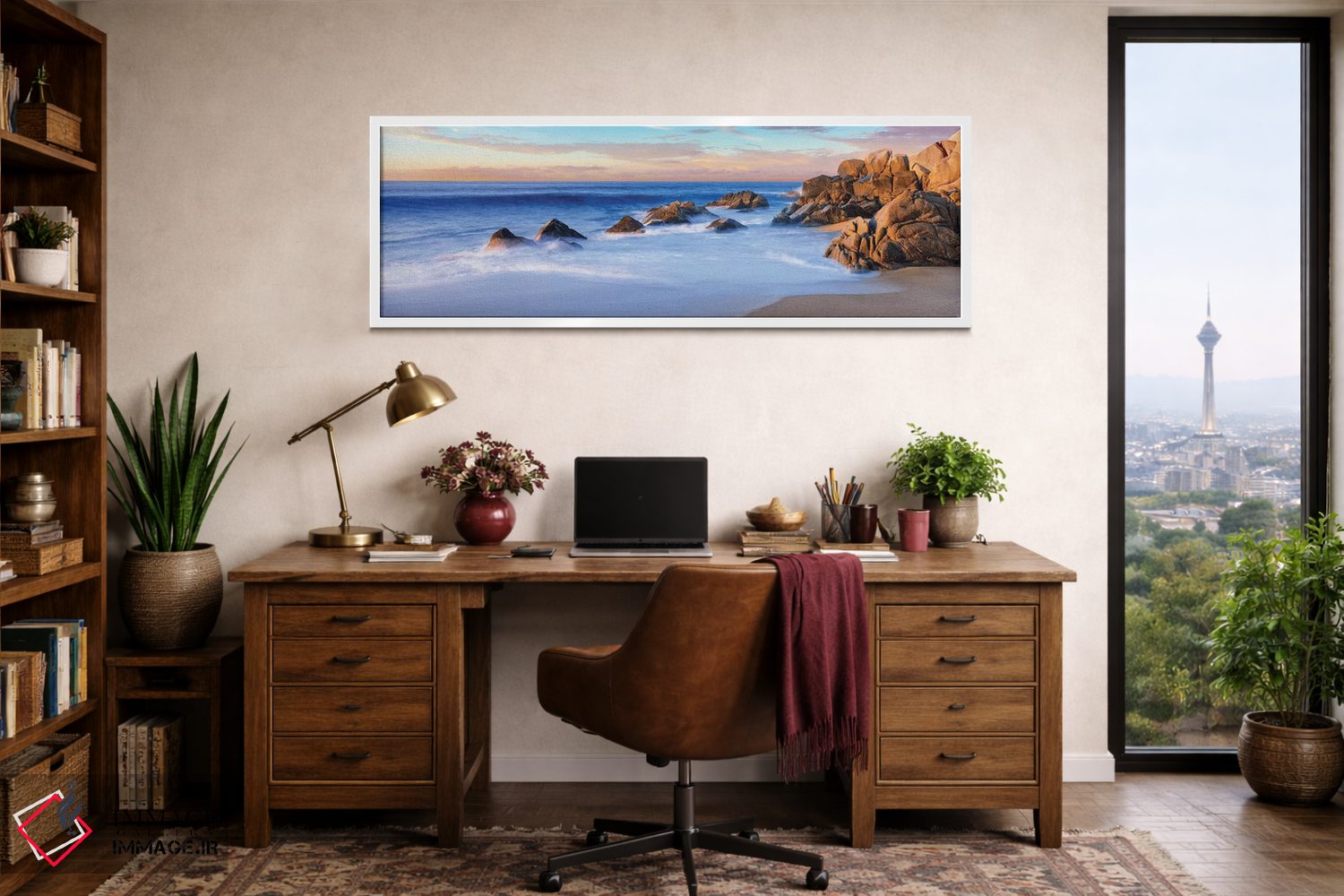 تابلو دکوراتیو "فرم های صخره ای ساحلی دوم، کابو سن لوکاس، باخا کالیفرن… اثر پانورامیک ایمجز - D1W