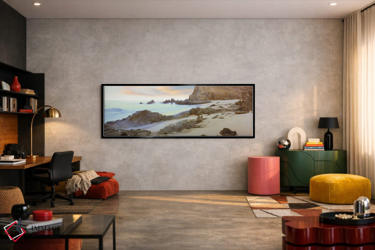 تابلو دکوراتیو "منظره ساحلی دوم، ساحل سرریتو ، تودوس سانتوس، باخا کالی… اثر پانورامیک ایمجز - D6B
