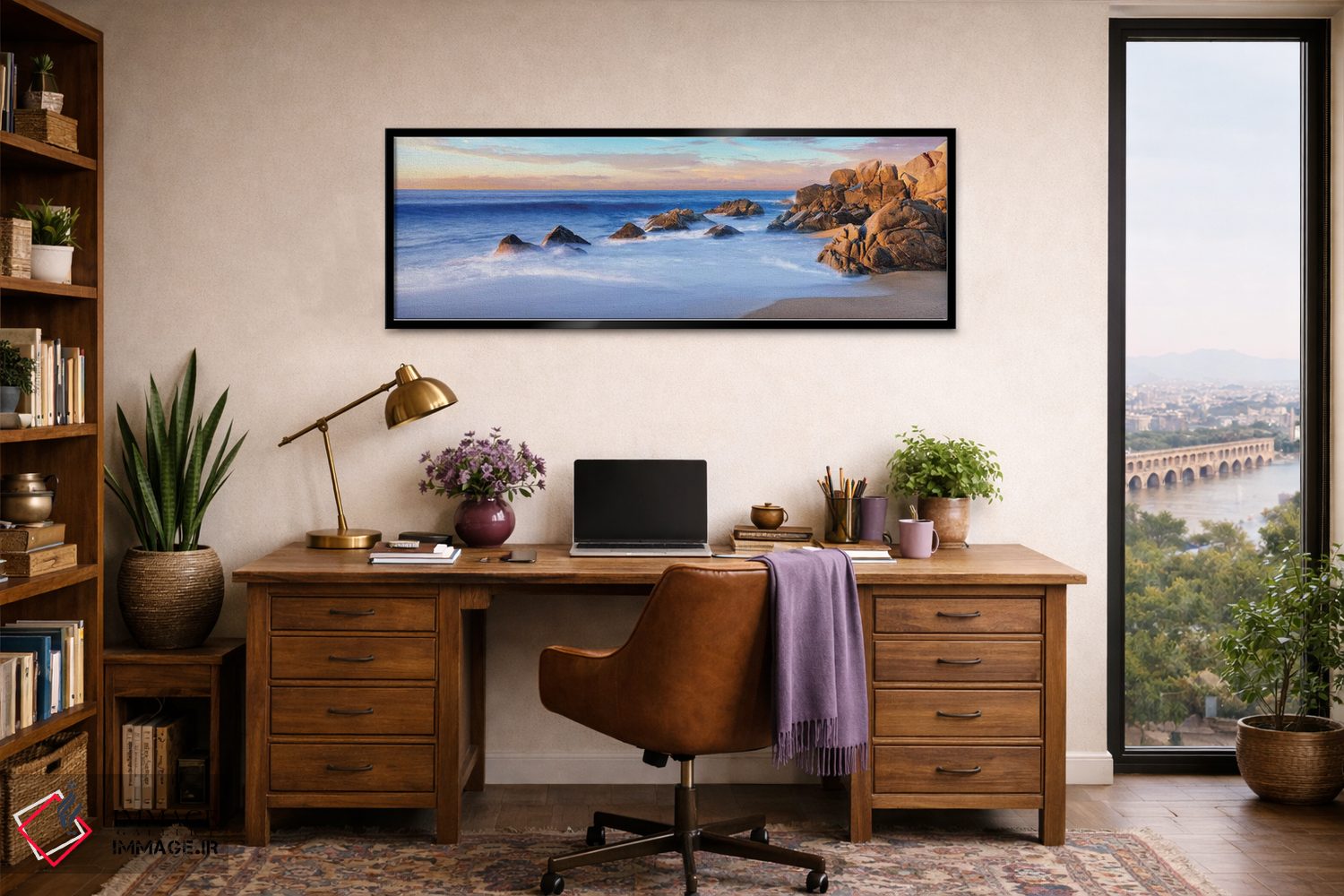 تابلو دکوراتیو "فرم های صخره ای ساحلی دوم، کابو سن لوکاس، باخا کالیفرن… اثر پانورامیک ایمجز - D3B