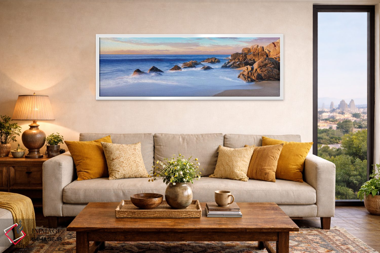 تابلو دکوراتیو "فرم های صخره ای ساحلی دوم، کابو سن لوکاس، باخا کالیفرن… اثر پانورامیک ایمجز - D5W