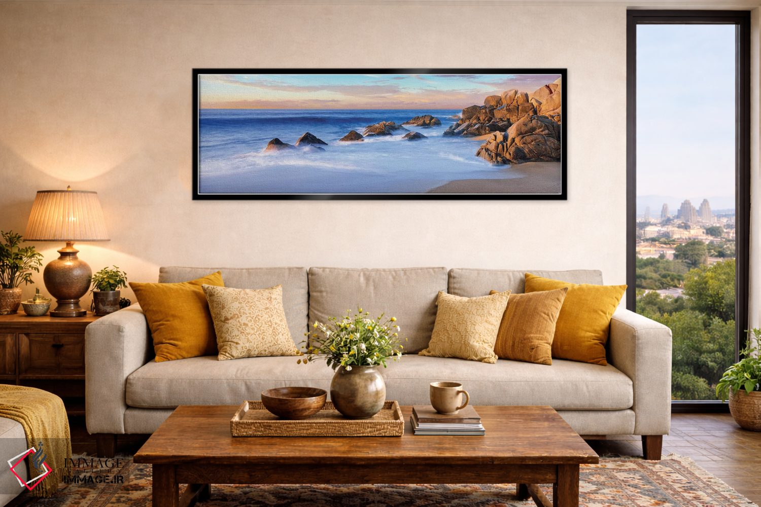 تابلو دکوراتیو "فرم های صخره ای ساحلی دوم، کابو سن لوکاس، باخا کالیفرن… اثر پانورامیک ایمجز - D6B