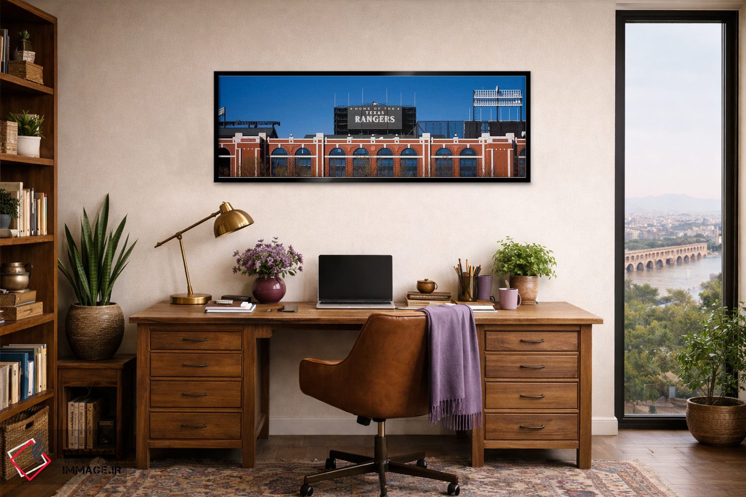 تابلو دکوراتیو "خانه تیم تگزاس رنجرز، استادیوم گلوب لایف پارک در آرلین… اثر پانورامیک ایمجز - D3B