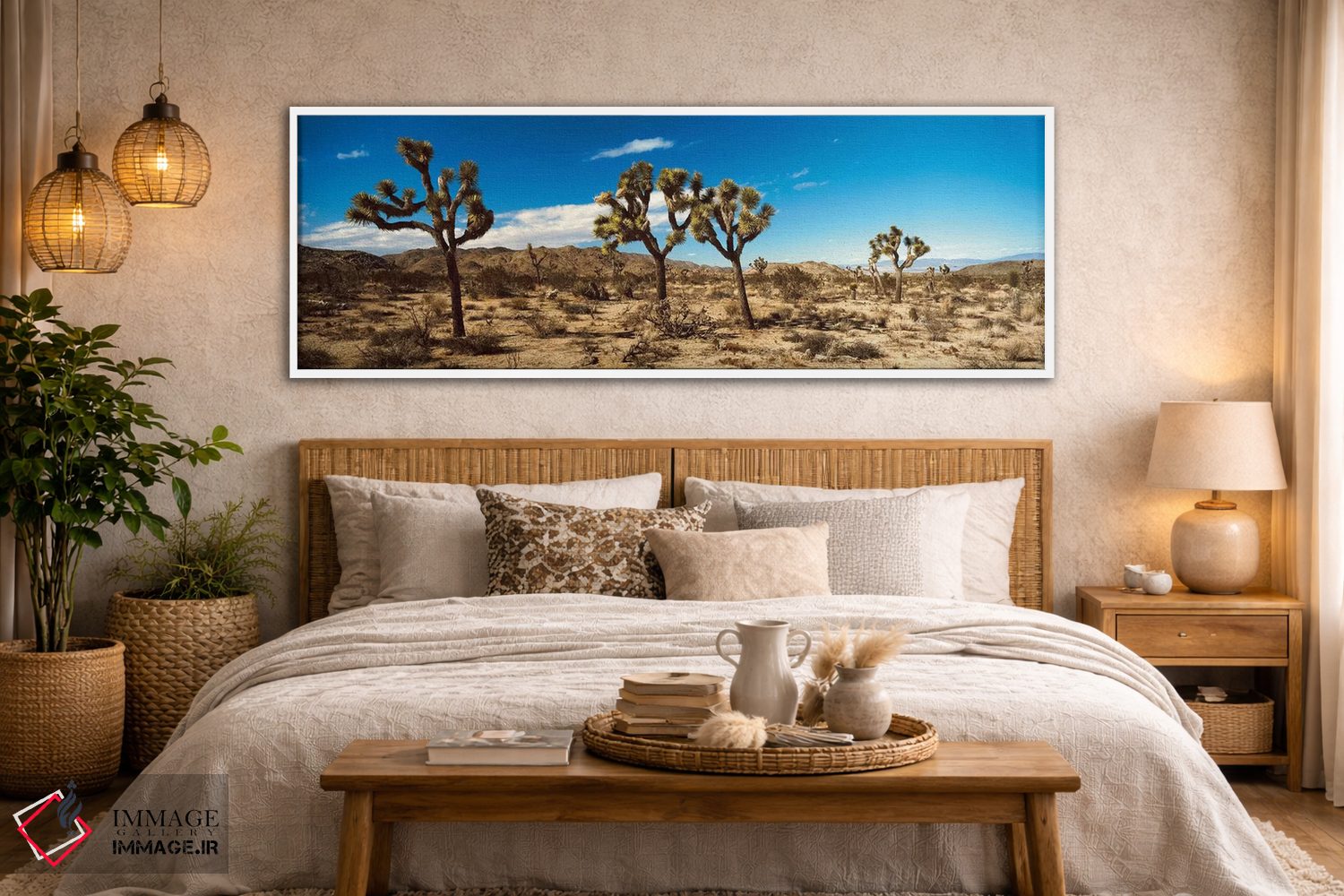 تابلو دکوراتیو "منظره بیابانی، پارک ملی درخت یوشا، کالیفرنیا، ایالات م… اثر پانورامیک ایمجز - D4W